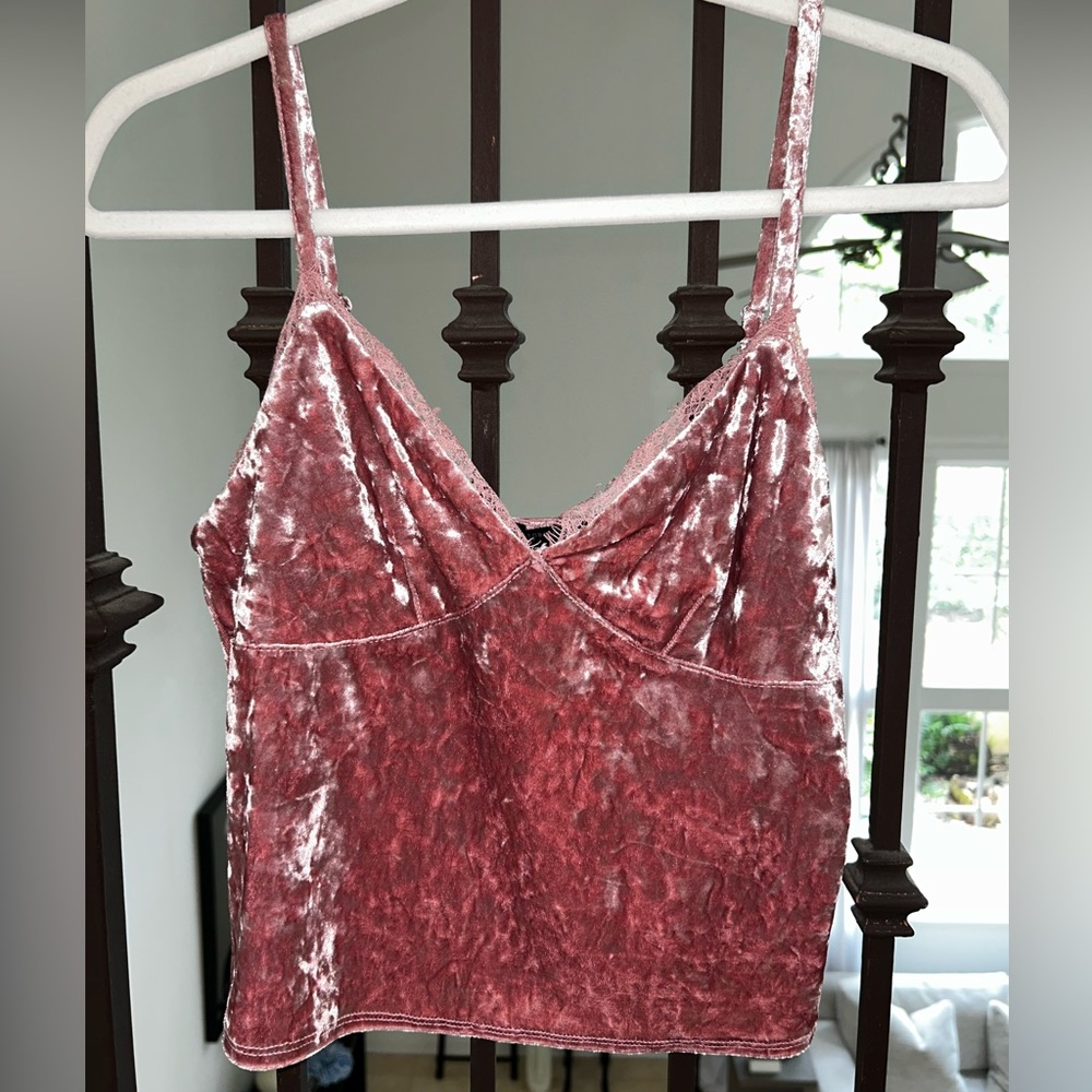 Dusty rose Velvet cami